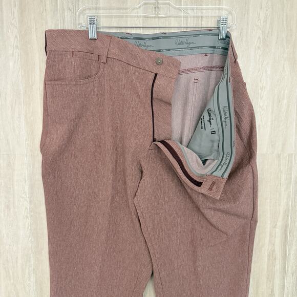Walter Hagen Golf Pants Men's 40x32 Perfect 11 Slim Fit Maroon Stretch NWOT - Picture 6 of 13